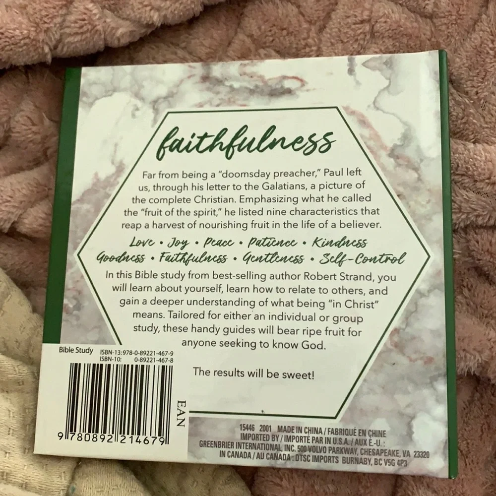 NEW Nine Fruits of the Spirit Devotion Series - FAITHFULNESS